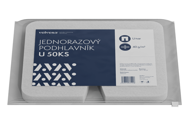 Jednorazový podhlavník velvesa® U 50ks 40g/m2