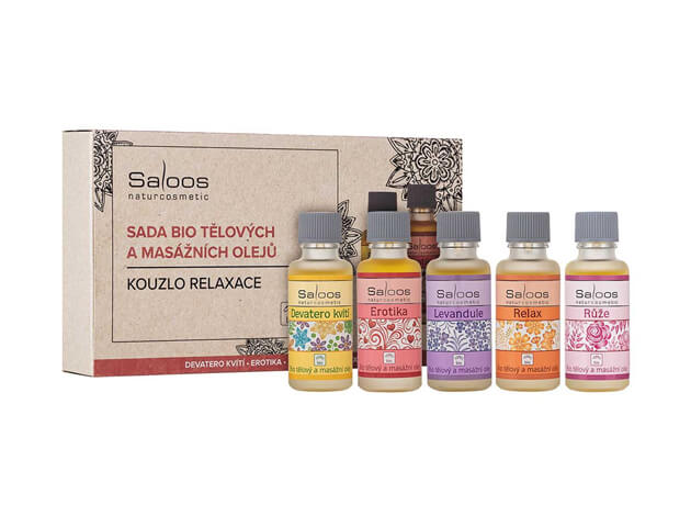 Kúzlo relaxácie - Sada bio telových a masážnych olejov