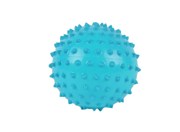 Masážna loptička ježko modrý 6cm