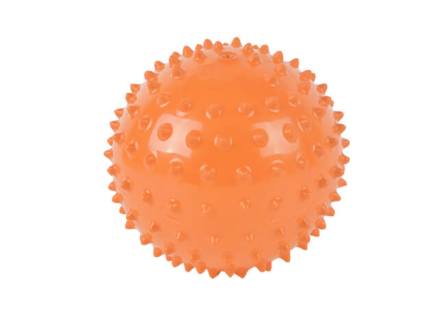 Masážna loptička ježko oranžový 7cm