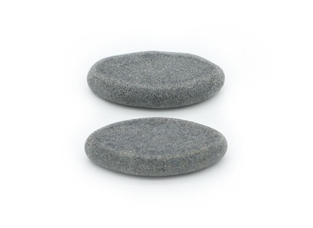 Prírodne tvarované lávové kamene Trigger Point 2ks