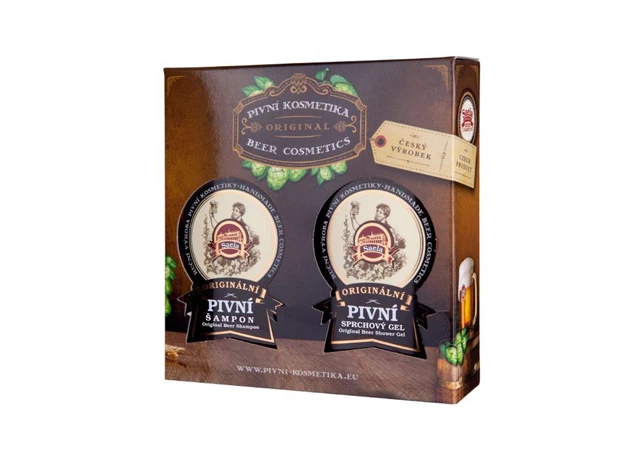 Šampón a sprchový gél - pivná darčeková sada mini 2