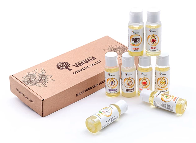 Set rastlinných masážnych olejov 8x30ml