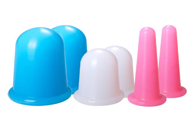 Silikónové masážne banky XL sada mix