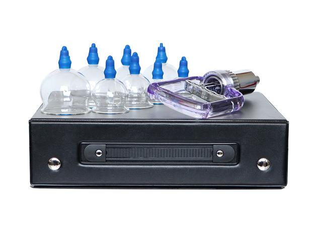 Sklenené vákuové masážne banky s pumpičkou 8ks