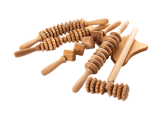 Stredná sada valčekov na maderoterapiu