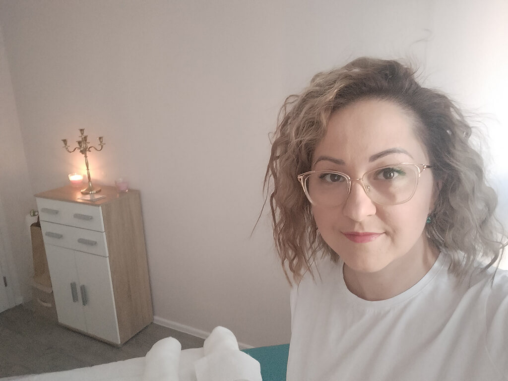 Začínajúca masérka Mirka Palcová Začínajúca masérka Mirka Palcová