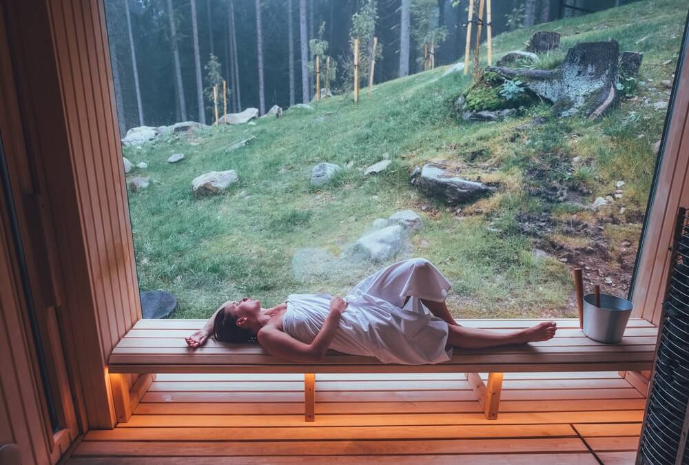 Po saunovaní je vhodné dopriať si relax